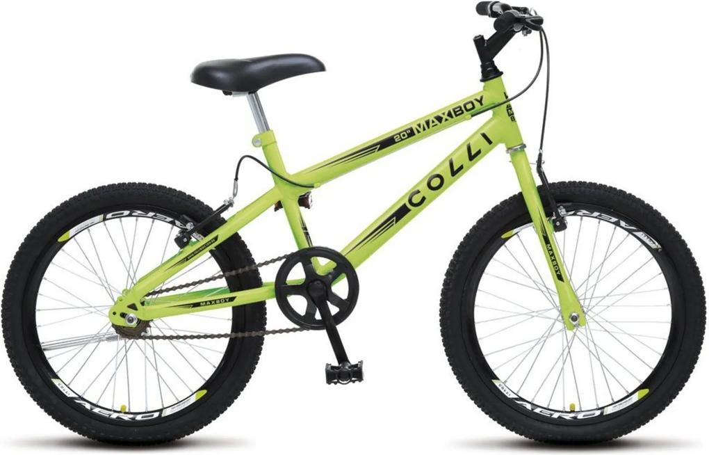 Bicicleta Colli Bikes Infantil Aro 20 Max Boy Amarelo Neon