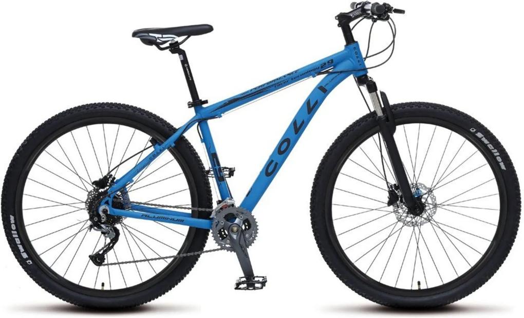 Bicicleta Colli Bikes Aro 29 Alívio MTB Alumínio Azul Fosco