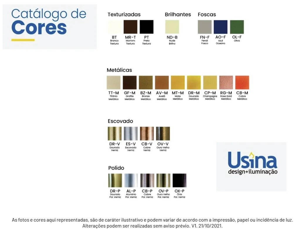 Pendente Sonata 23X84X25Cm 4Xg9 Aluminio E Globo Ø12Cm | Usina 16950/4 (BT / CB-PV - Branco Texturizado / Cobre Brilho Polido Verniz, FOSCO)