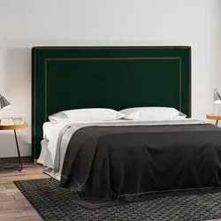 Cabeceira Cama Box Casal 140cm Mali P02 Veludo Verde Musgo - Mpozenato