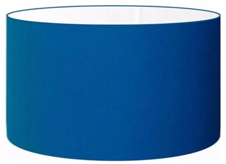 Cúpula em tecido cilíndrica abajur luminária cp-4189 50x30cm azul turquesa
