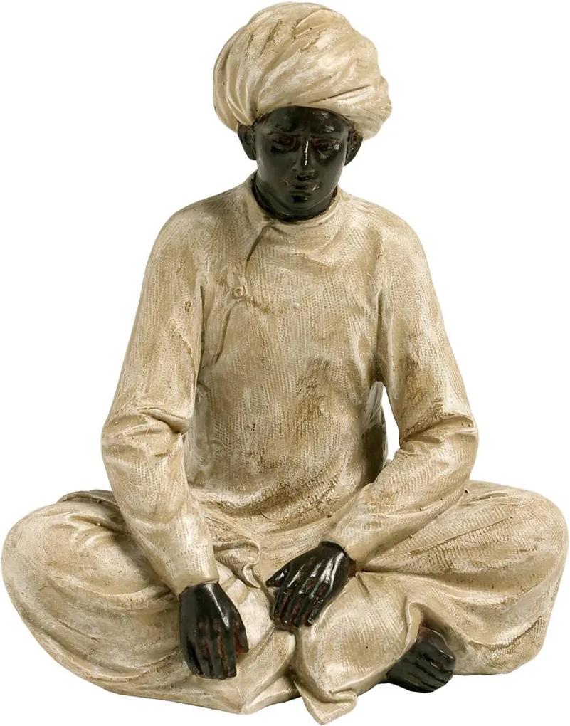 Estatueta Servo Indiano Meditando