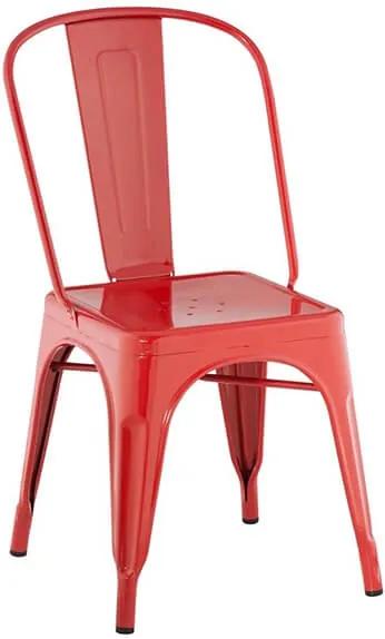 Cadeira Iron Tolix Francesinha Vermelha
