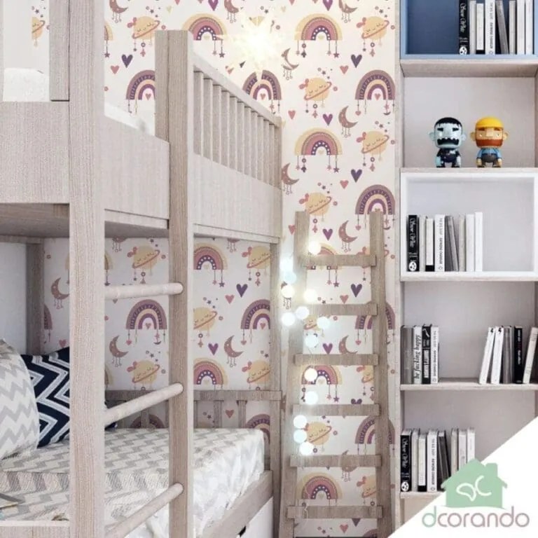 Papel Infantil Boho Meninas Transforme o quarto da sua filha