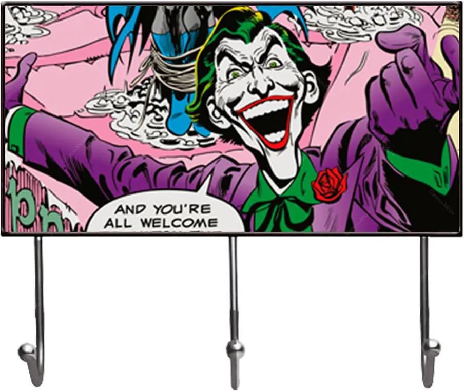 Cabideiro DC Comics Joker Fireworks Colorido em Vidro - Urban