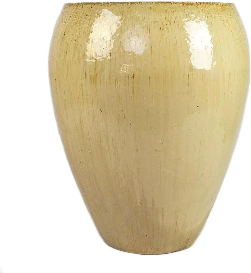Vaso Vietnamita Cerâmica Importado Noodle Pequeno Areia D54cm x A65cm