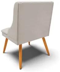 Kit 8 Cadeiras Estofadas para Sala de Jantar Pés Palito Lia Veludo Cin