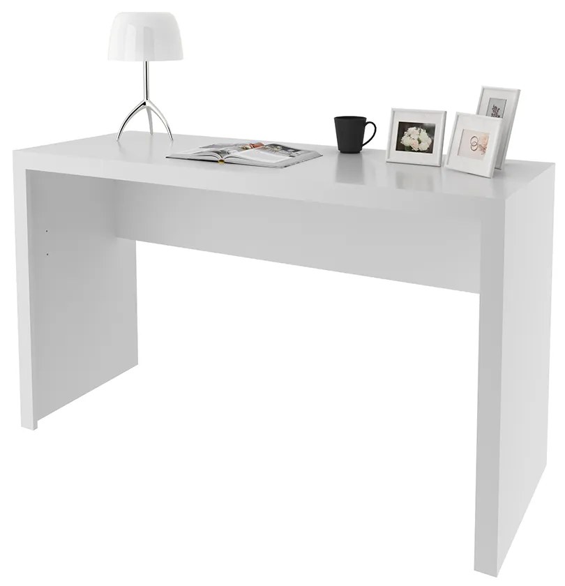 Mesa para Escritório Home Office ME4135 MDP Branco G69 - Gran Belo