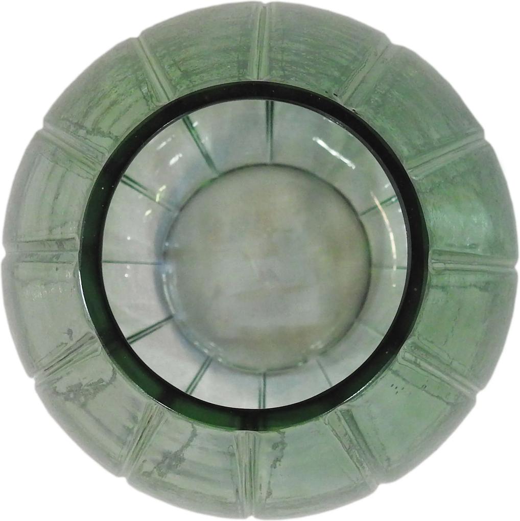Vaso Decorativo em Vidro Verde - 26cm