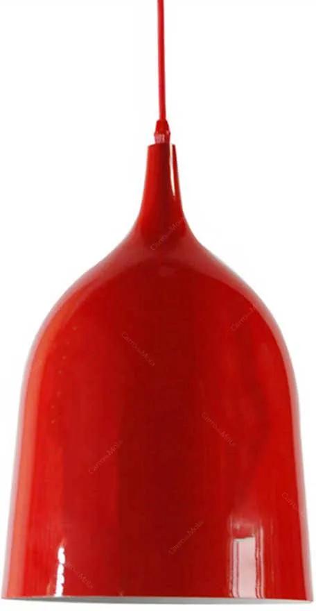 Luminária Bottle Neck Vermelho em Metal - Urban - 45x27 cm