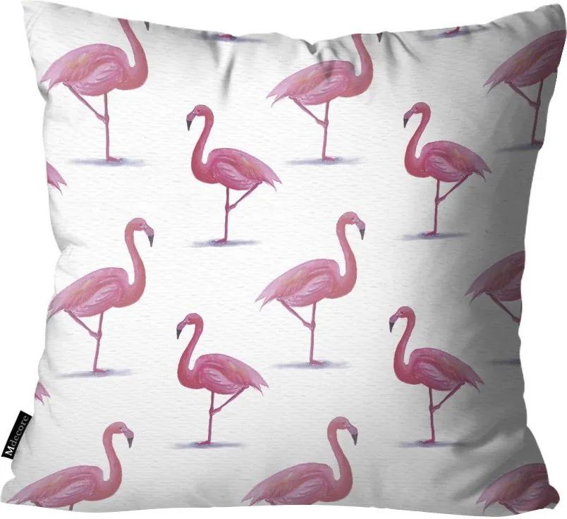 Capa para Almofada Flamingo Branca45x45cm