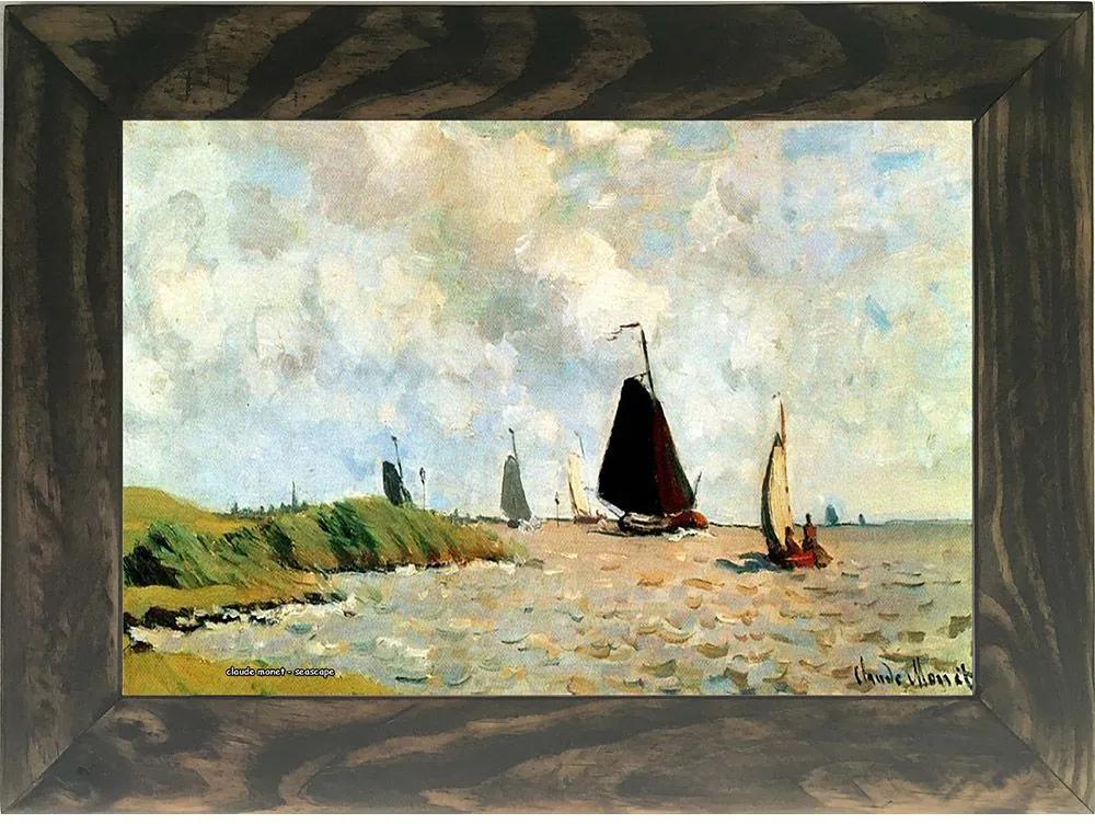 Quadro Decorativo A4 Seascape 1 - Claude Monet Cosi Dimora