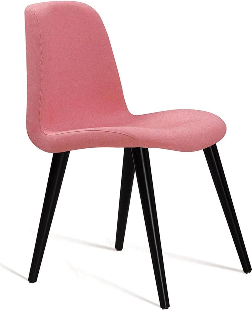 Cadeira Eames com Base Palito Coral DAF Rosa