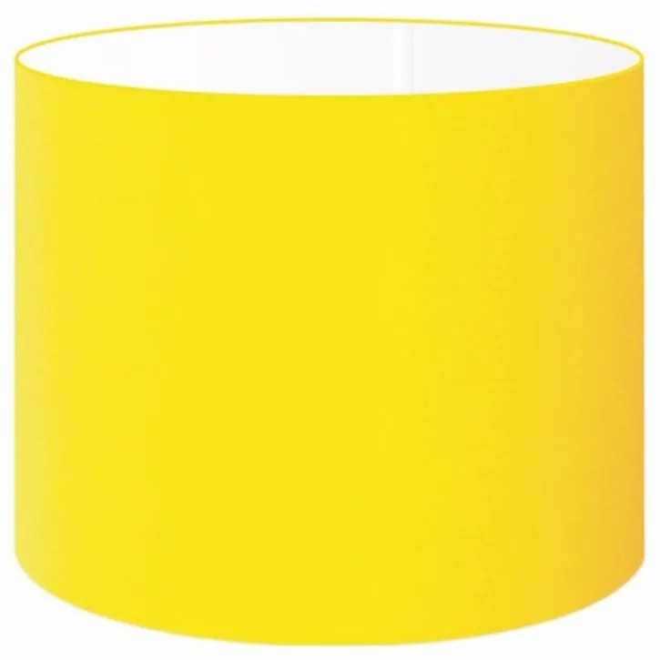 Cúpula abajur cilíndrica cp-8017 Ø40x21cm amarelo