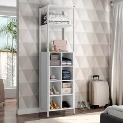 Guarda Roupa Closet com Prateleiras 540C Oxford Branco - Artefamol