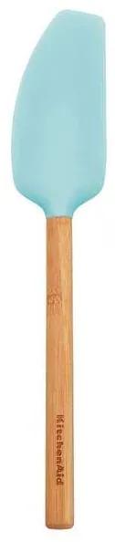 Espátula Batedora com Cabo de Bambu 30cm Azul  Kit