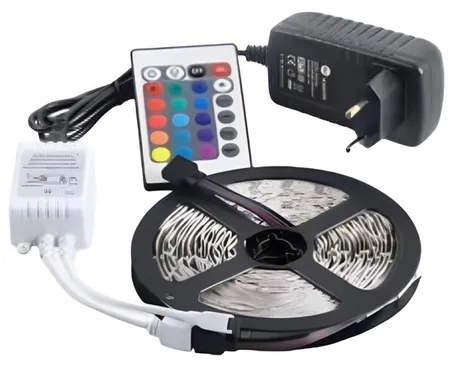 Fita De Led 3,6w Por Metro 12v Rgb 5 Metros
