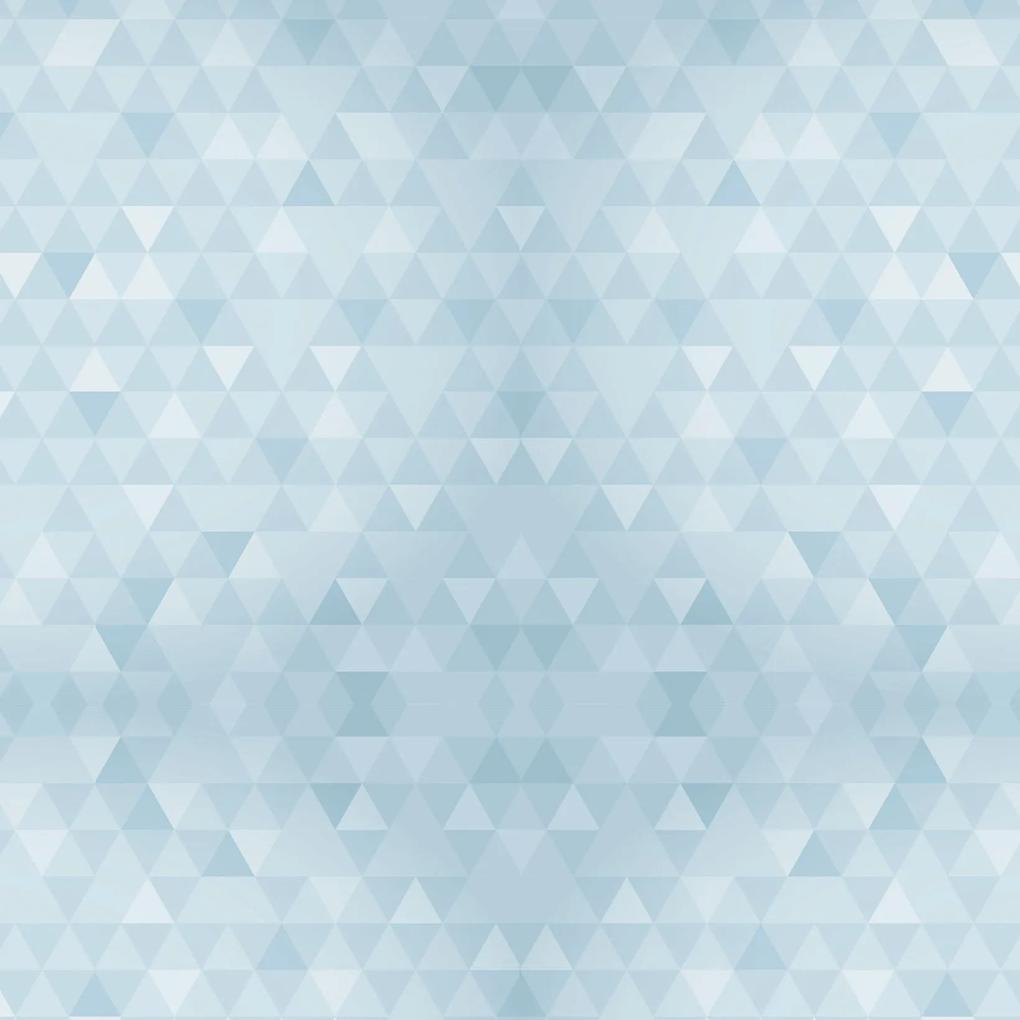 Papel de parede adesivo geométrico triângulo azul