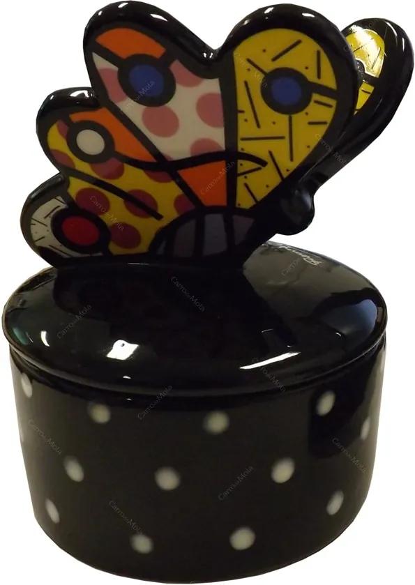 Porta Joias Butterfly - Romero Britto - em Cerâmica - 12x9 cm