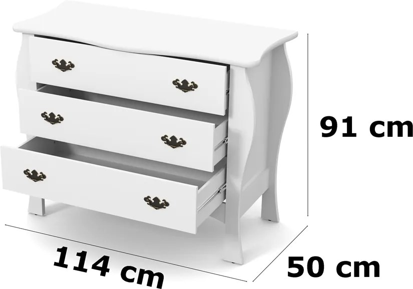 Cômoda Liz Branco – Patrimar Móveis