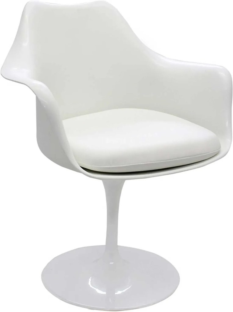 Cadeira Saarinen C/Br Branca Alm. Branca Rivatti