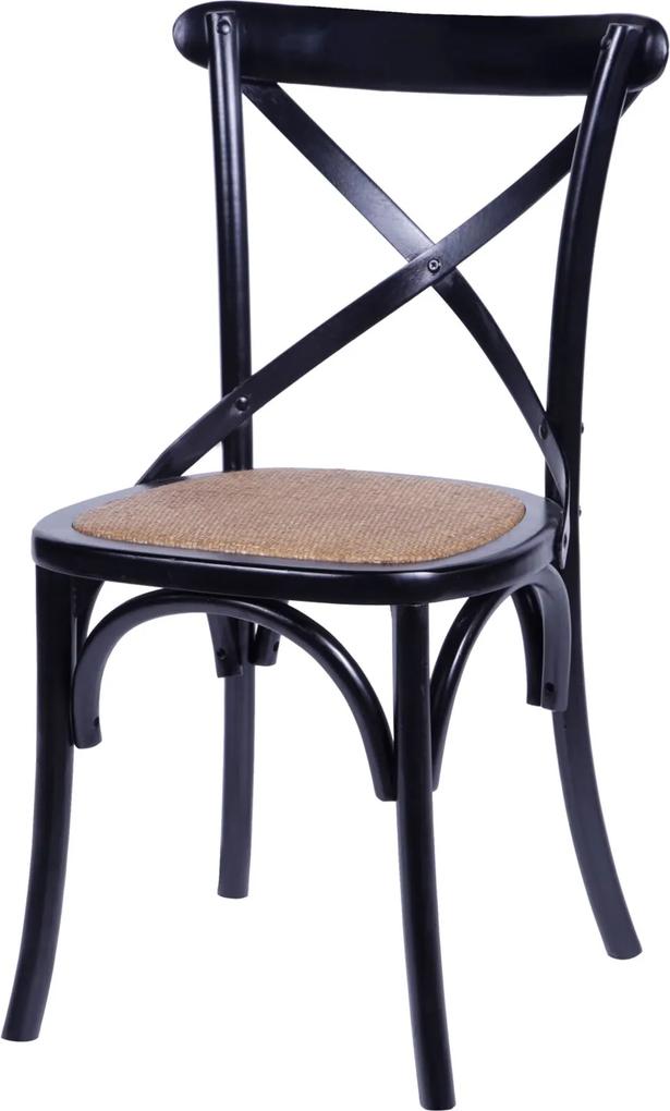 Cadeira Cross Madeira Preto OR Design