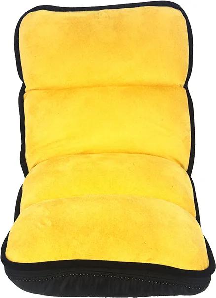 Cadeira Reclinável Infantil de Chão Amarelo e Preto