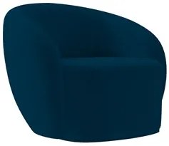 Poltrona para Sala de Estar Orgânica Kit com 2 Garbin K04 Veludo Azul