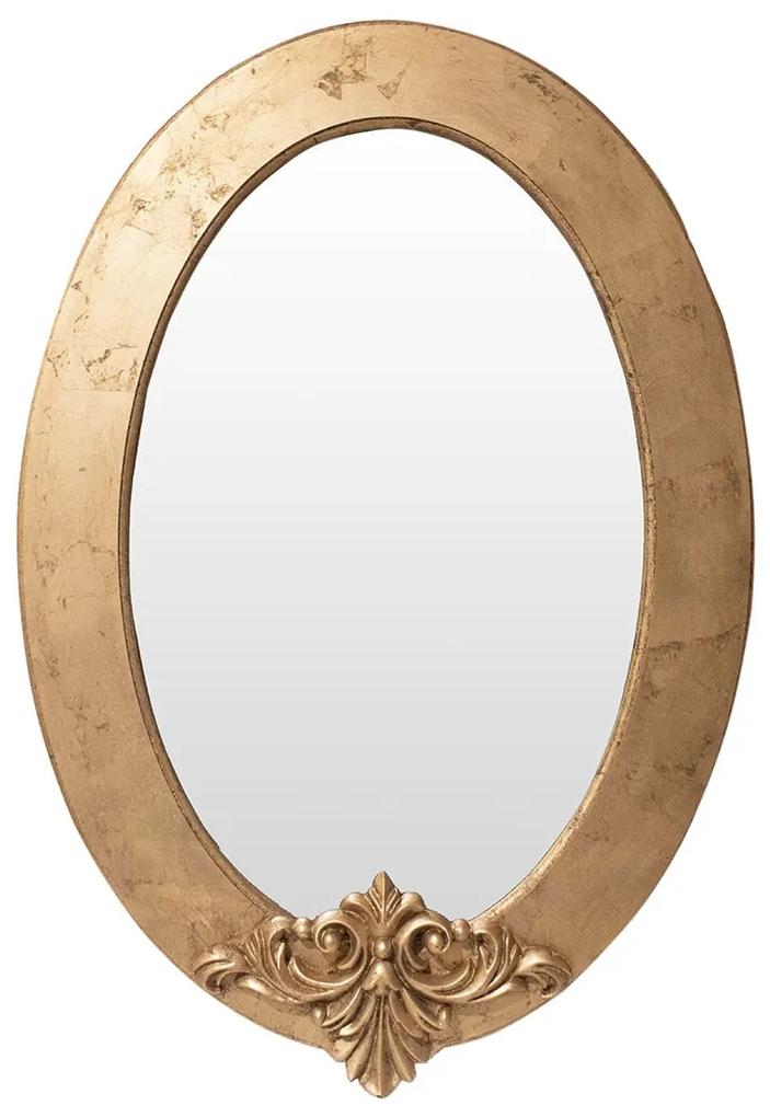 Espelho Lavanda Oval - Dourado Envelhecido Provençal Kleiner