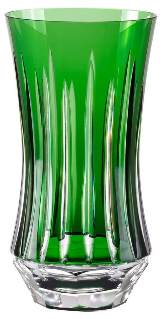 Copo de Cristal Lapidado P/ Long Drink 19 - Verde Escuro  Verde Escuro - 66