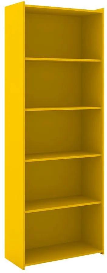 Estante para Livros Biblioteca M Esm 201 Amarelo - Móvel Bento