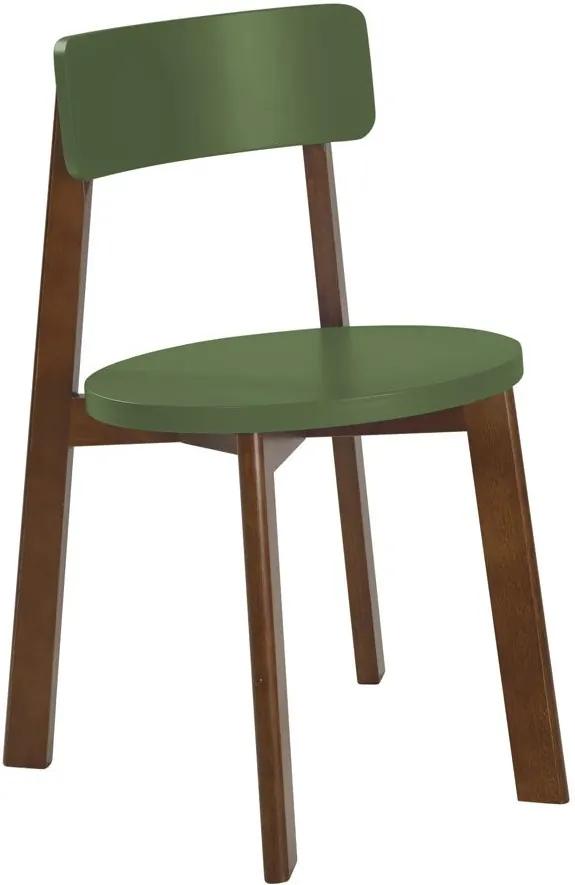 Cadeiras para Cozinha Lina 75 cm 941 Cacau/Verde Musgo - Maxima