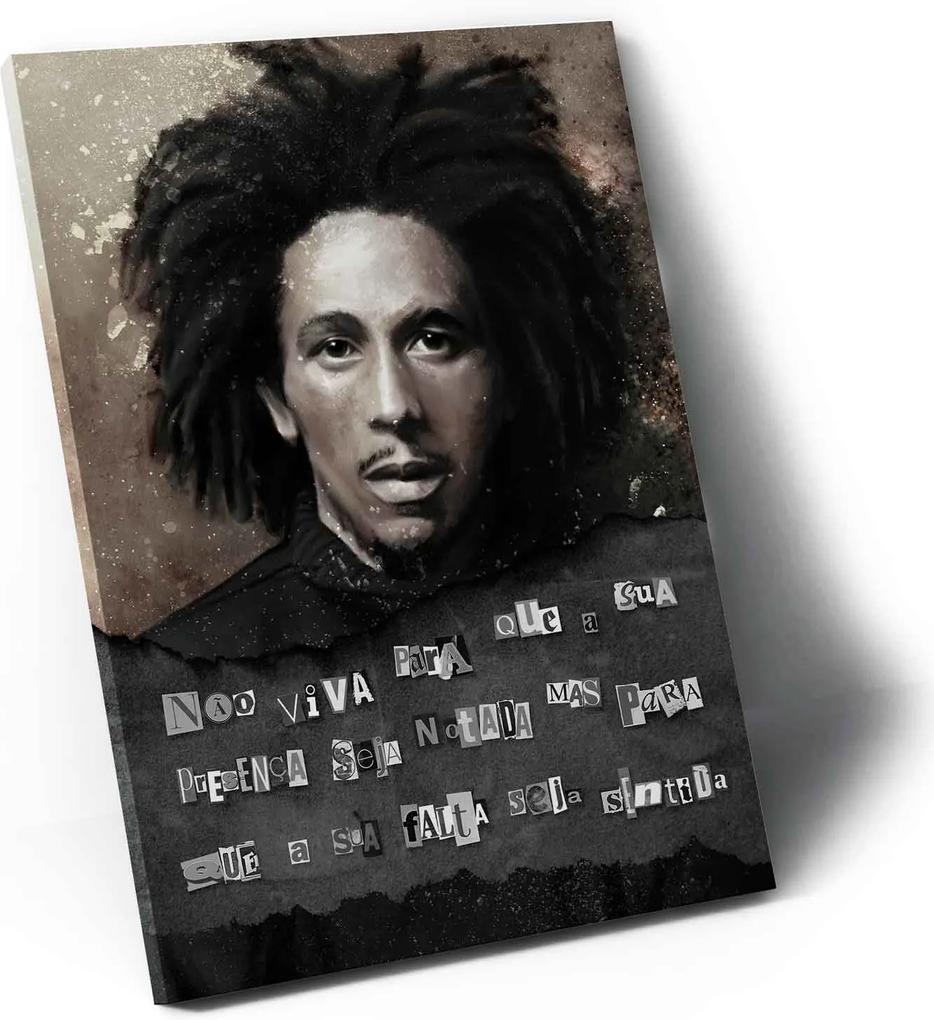 Quadro Bob Marley O Rei do Reggae &bull;
