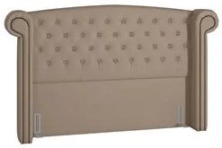 Cabeceira Cama Box Casal Queen 160cm Provença P02 Linho Bege - Mpozena