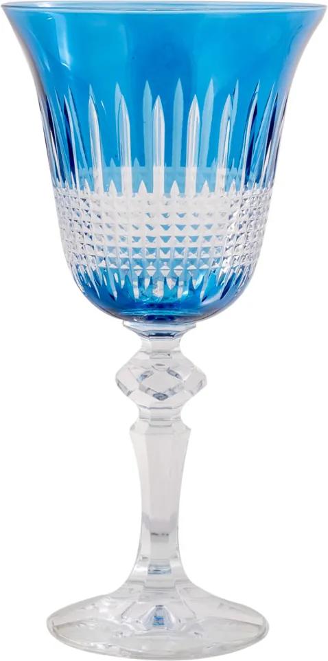 Taça de Cristal 170ml Azul Lodz