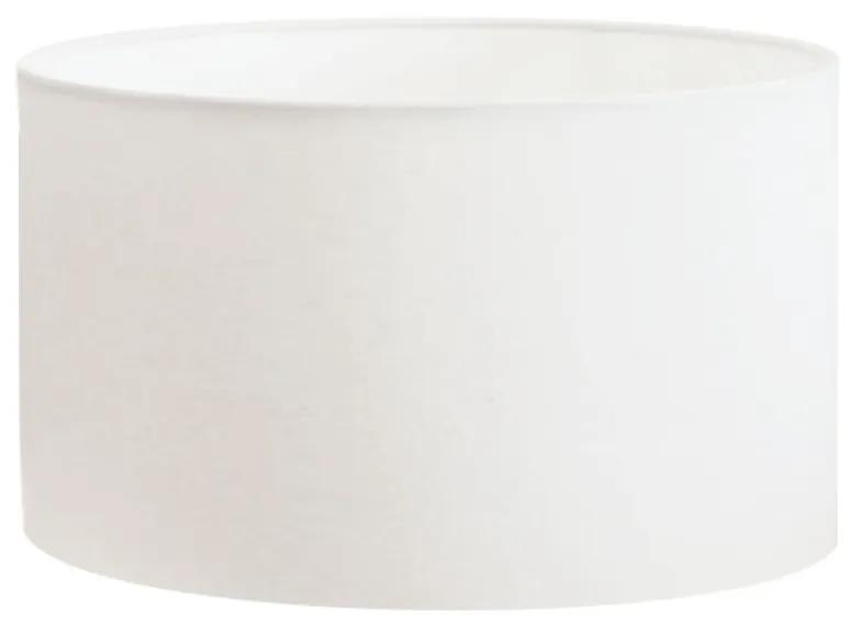Cúpula em Tecido Cilindrica Abajur Luminária Cp-4189 50x30cm Branco