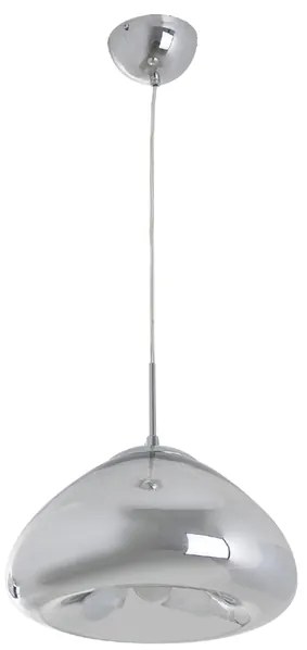 Pendente Vidro Cromado E27 40w