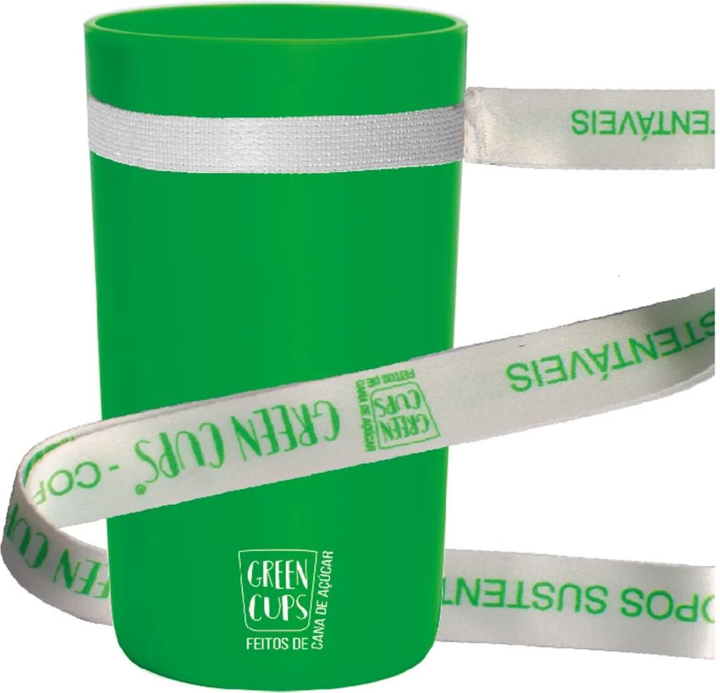 Copo Eco Verde com cordão Green Cups 500 ml