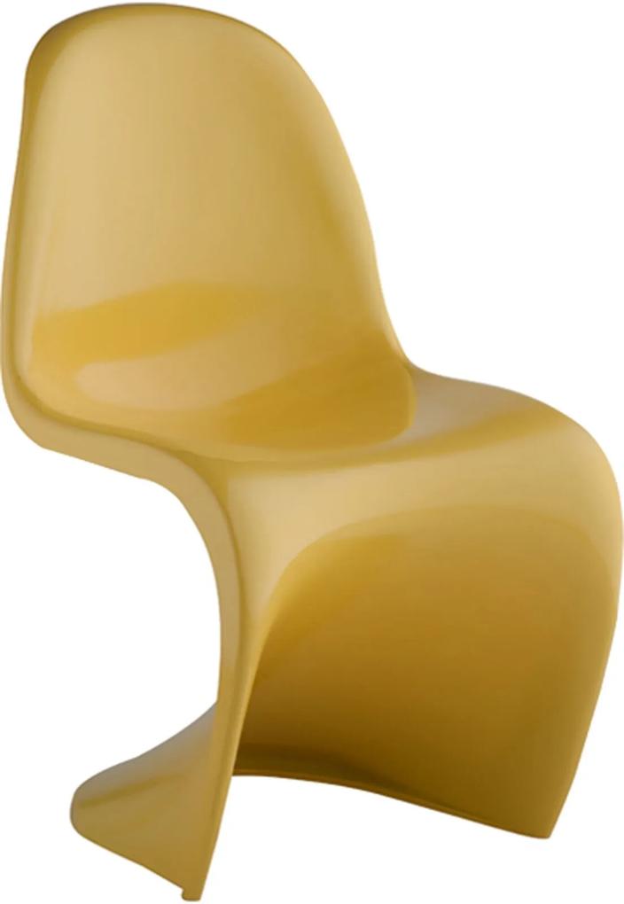 Cadeira Panton Infantil Amarelo Rivatti Móveis