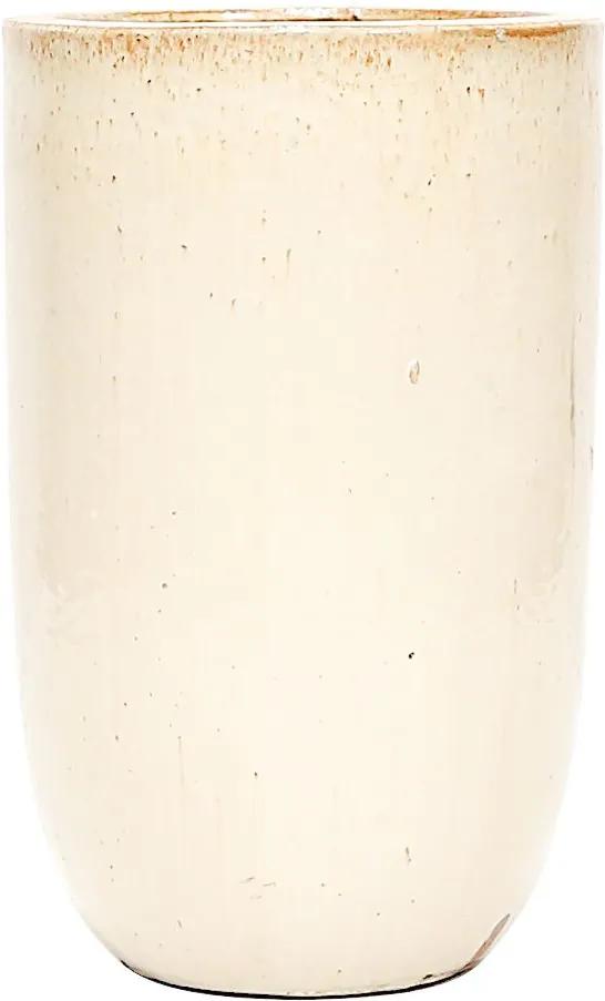 Vaso Vietnamita Cerâmica Importado U Planter Pequeno Areia D34cm x A50cm