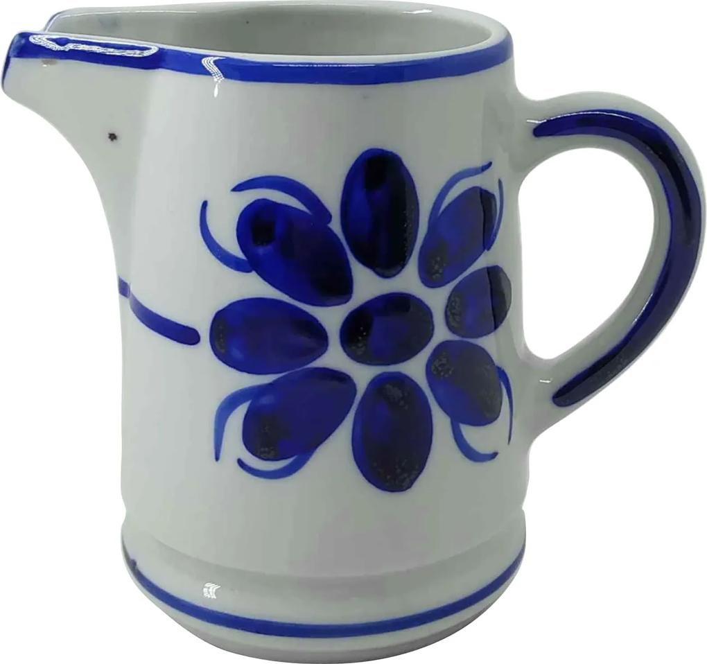 Jarra de Porcelana Azul Floral 500 ml