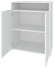 Balcão Home Office 2 Portas Mobile Cool Branco - Artany