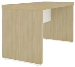 Mesa para Escritório 135cm Tamburato Corp A06 Carvalho/Branco - Mpozen