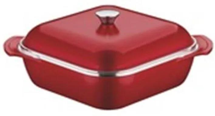 Caçarola Quadrada Tramontina Design Collection Vermelha 28 cm