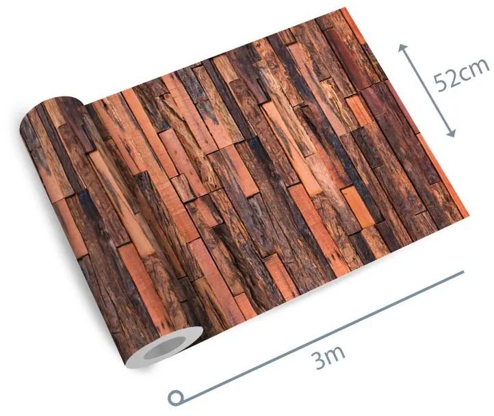 Papel de parede adesivo madeira tocos envelhecidos