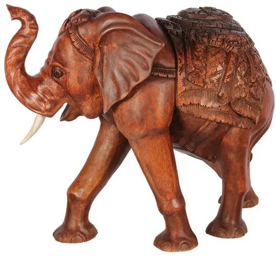 Escultura Realista de Elefante 50cm