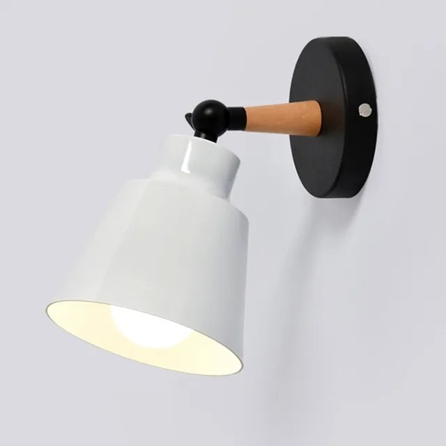 Arandela Luminária Lâmpadas de parede modernas com interruptor plugue da ue lâmpada cabeceira luminária para o quarto estudo loft sala direção e27 arandela abajur - A - 1 Peça Plugue Brasil