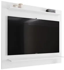 Painel para TV Suspenso 50 Pol 120cm 2 Prateleiras Versa M24 Branco -