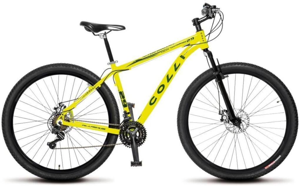 Bicicleta Colli Bikes Aro 29 MTB Alumínio Amarelo Neon