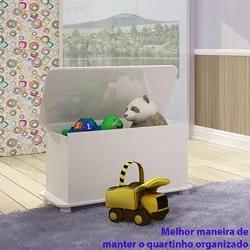 Caixa de Brinquedos Branco - Completa Móveis